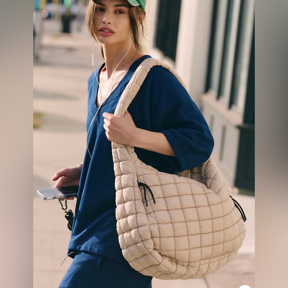 Free people Movement Quilted Carryall in Off White